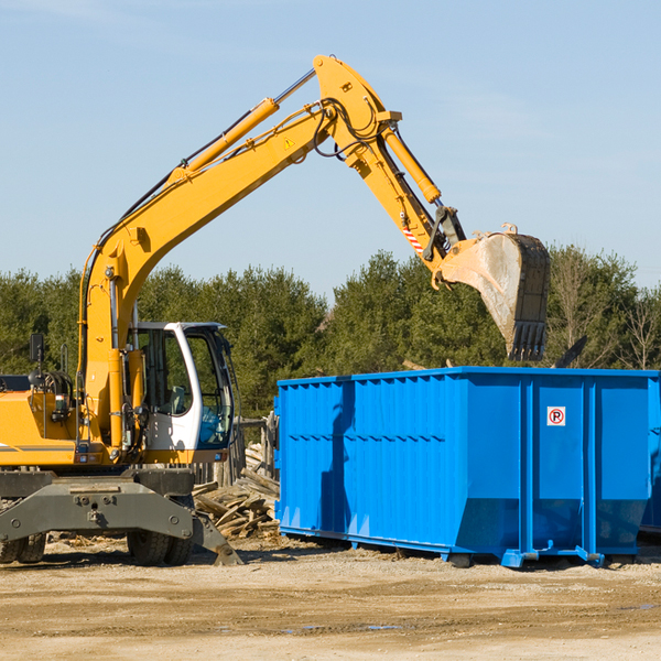 are there any restrictions on where a residential dumpster can be placed in Batavia MI